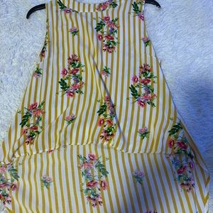 Floral print dress shirt